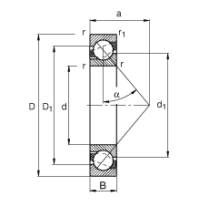 ǽ|S 7334-B-MP,  DIN 628-1 ˜ʵҪߴ磬|  = 40