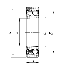 {(dio)S 2209-K-2RS-TVH-C3, (j) DIN 630 (bio)(zhn)Ҫߴ, FףF 1:12ɂ(c)ܷ