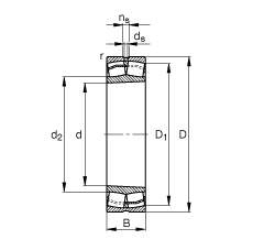 {(dio)ĝLS 22328-E1-K, (j) DIN 635-2 ˜ʵҪߴ, FF 1:12