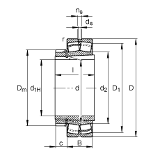 {(dio)ĝLS 22316-E1-K + H2316, (j) DIN 635-2 (bio)(zhn)Ҫߴ, F׺;o