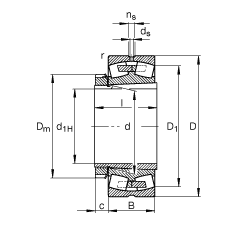 {ĝLS 22256-B-K-MB + H3156X,  DIN 635-2 ˜ʵҪߴ, F׺;o